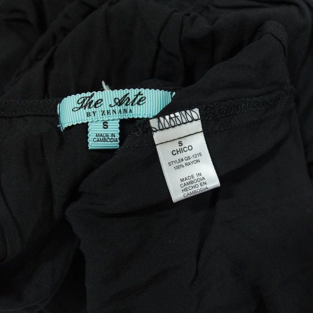 Zenana black casual high low dress - Picture 7 of 7
